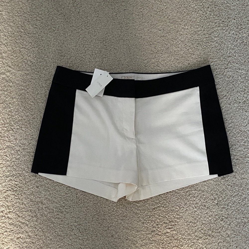J. Crew Black and White Shorts Brand New